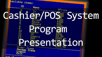 Cashier / Retail / POS (Point of Sale) System Software Program Presentation