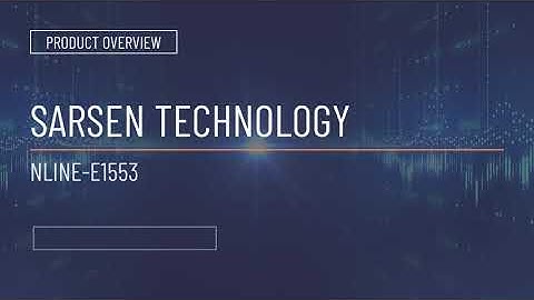 Product Overview | Alta Data NLINE E-1553