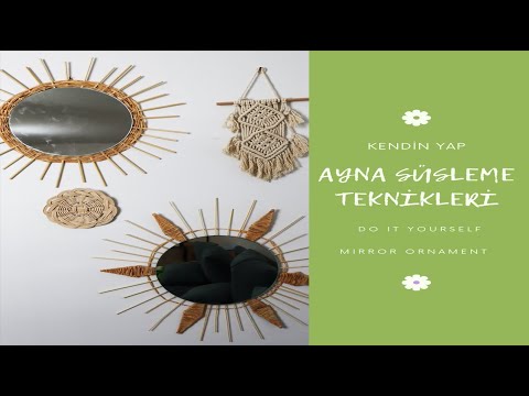 Dekoratif Ayna Süsleme | Ayna Süsleme Teknikleri | Kendin Yap | DIY