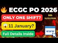 ECGC PO Exam 2026 | Shift Timings &amp; Reporting Details | ECGC PO