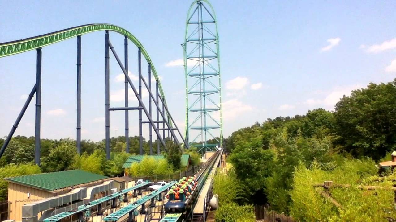 Kingda Ka - 456ft. / 128mph Roller Coaster - YouTube