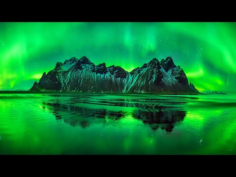 Aurora Borealis Relaxing Music - Ambient Sounds \u0026 Northern Lights Music for Relaxing and Sleep