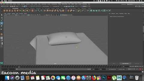 MAYA TUTORIAL|How to make |PILLOW| in MAYA 2018| using nCloth