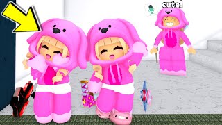 Matching AVATARS as CUTE BABIES in Roblox VOICE CHAT..(Murder Mystery 2)