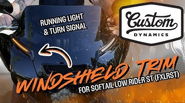 🚀 Upgrade Your Softail Low Rider ST Motorcycle with Custom Dynamics LED Windshield Trim! 🚀