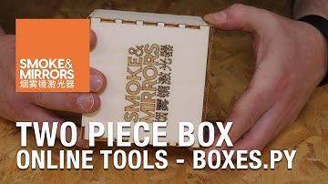 Make a TWO PIECE BOX using ONLINE TOOLS!