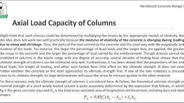 Ch.8 - part (2) | Axial Load capacity of columns