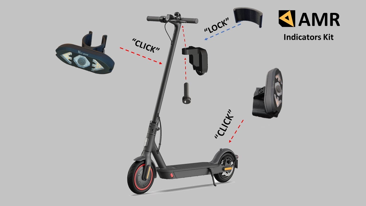 Indicator Kit Front and Rear for Xiaomi Electric Scooter YouTube