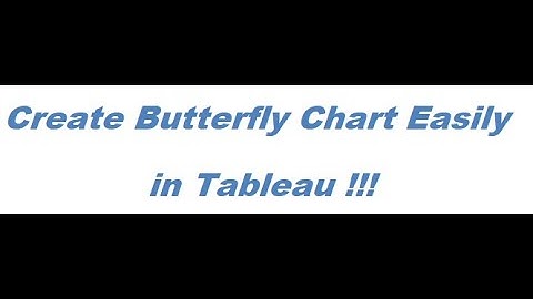 Create Butterfly Chart Easily in Tableau #tableau #viralvideo #charts