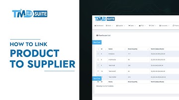 How to link product to supplier - TmdSuite ERP