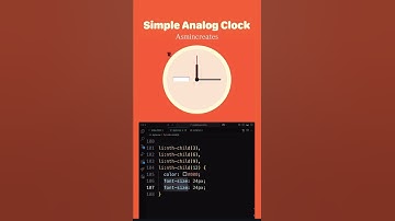 Simple clock ,htnl css java script #clock #animals #animation #shorts #css #html #php #developer#ai