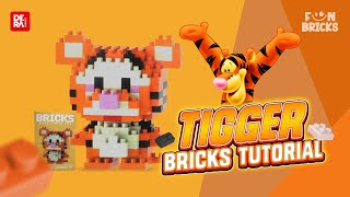 Tutorial Fun Bricks Tigger - Code W-021 Dera Hobbies