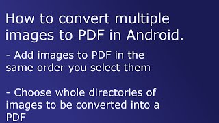 Android JPG to PDF - multiple images to PDF fast and easy - free EasyPDF app from Google Play! screenshot 5