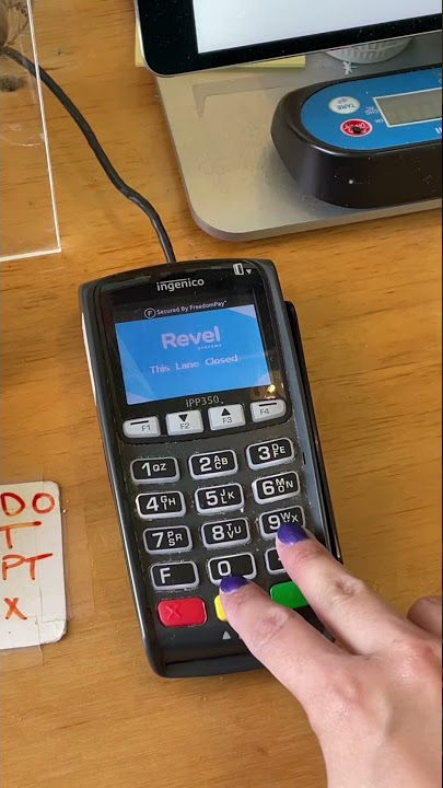 Machine not working? Reset pin pad/card swipe