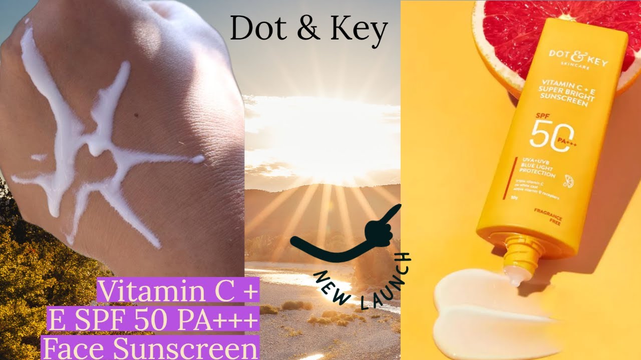 Dot Key Vitamin C E SPF 50 PA Face Sunscreen For Even Toned Dot Key Vitamin C E SPF 50 PA Face Sunscreen For Even Toned