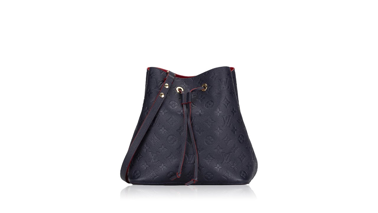 Louis Vuitton Marine Rouge Monogram Empreinte Leather NeoNoe MM Bag -  Yoogi's Closet