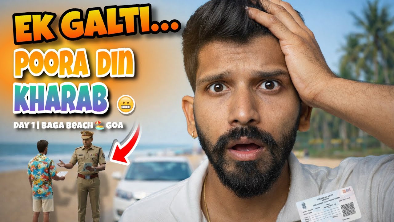 Yeh Galti Kabhi Mat Karna🚫| Real Incident | #goatrip #goa #bagabeach #viral #vlog #vlogger 