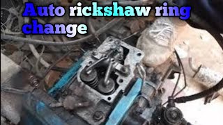 Auto rickshaw diesel ring change///piaggio ape piston rings