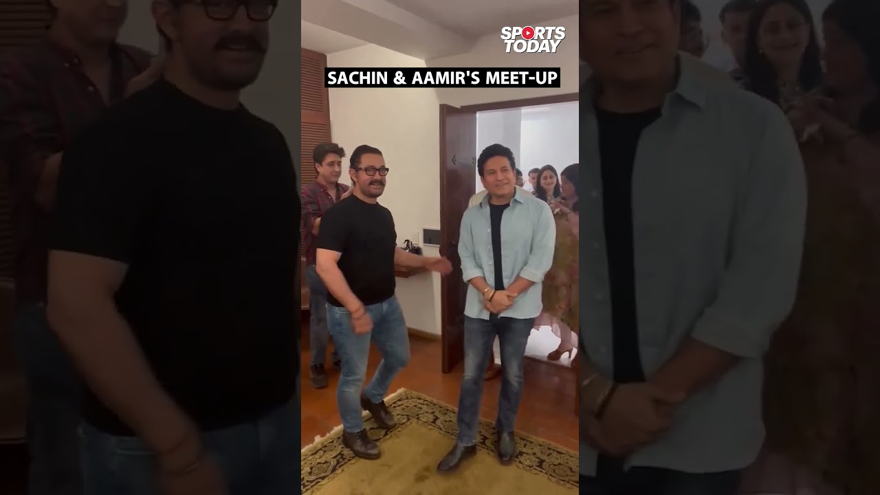 Sachin Tendulkar & wife Anjali Tendulkar join Aamir Khan for a joyful evening | Sports Today