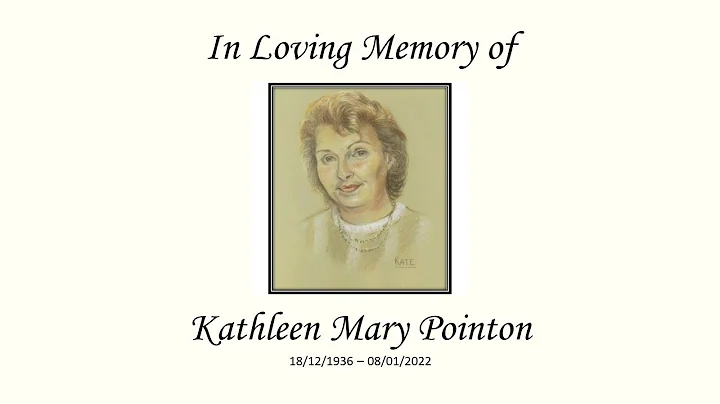 Funeral service for Kathleen Mary Pointon - Monday...