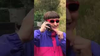 Oliver Tree Wears a Fake Face