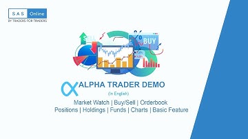 ALPHA TRADER DEMO - In English | Complete Tutorial | SAS Online | By Traders For Traders