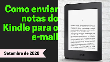 Como exportar notas do Kindle para E-mail?