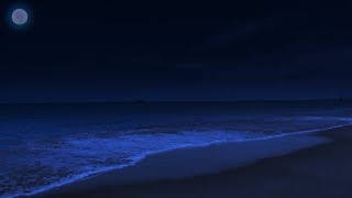 Serene Night: Calming Ocean Waves