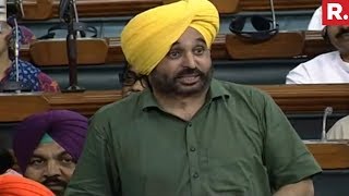 Bhagwant Mann, AAP Questions Modi Government On Acche Din | #ModiTrustVote