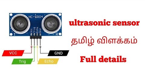What is ultrasonic sensor..? | & How its work Tamil | ultrasonic sensor
