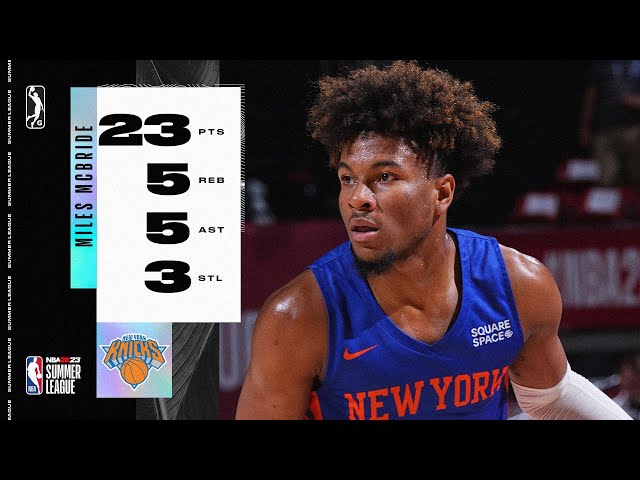 Knicks' Miles McBride drops 39 points on G League assignment