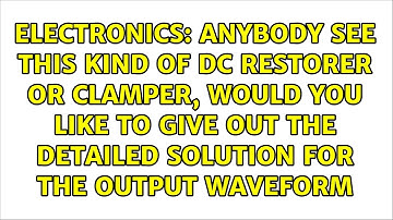 Anybody see this kind of DC restorer