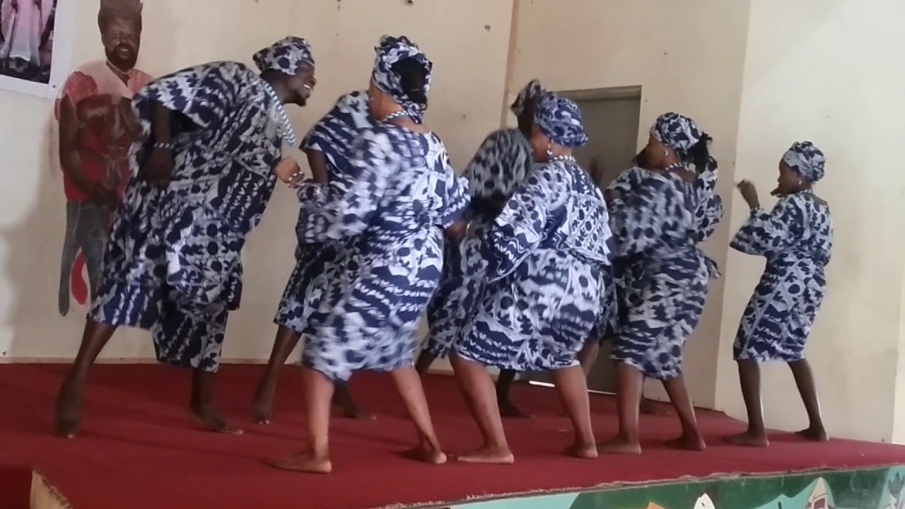 Yoruba dancers in their traditional wears