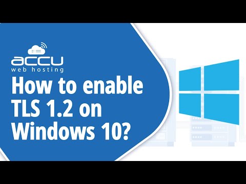 How To Enable TLS 1.2 on windows 10?