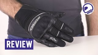 Motorcycle Street Leather Touch Screen Alpinestars Crosser Air Touring Gloves 