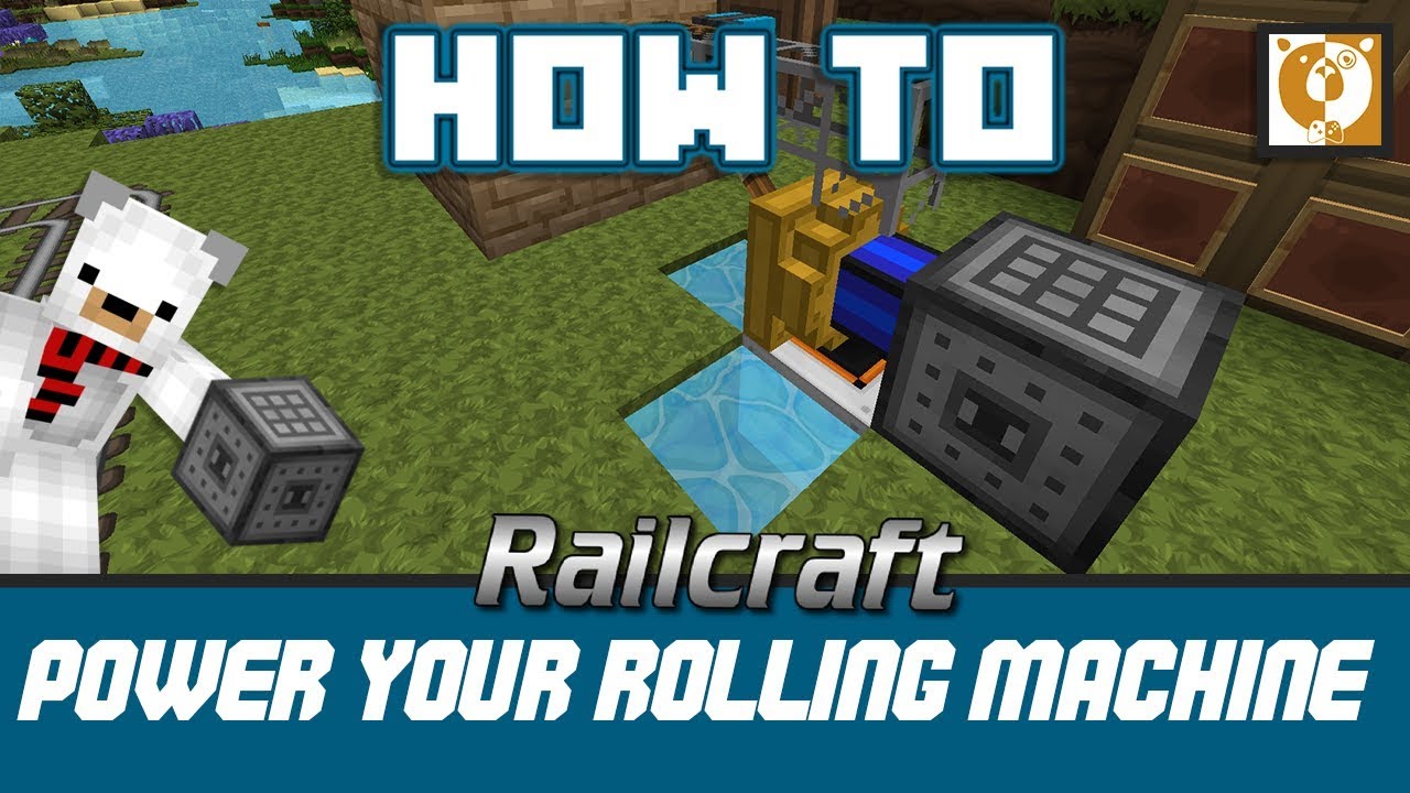 Railcraft How To Power Your First Rolling Machine Minecraft 1 7 10 Bear Games How To Youtube