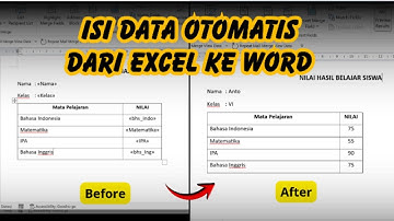 Otomatis isi data dari Excel ke Word | Fitur Maillings