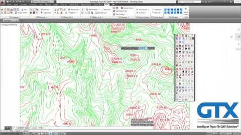 GTXRaster CAD 2014 - How to convert a Map Contour Drawing