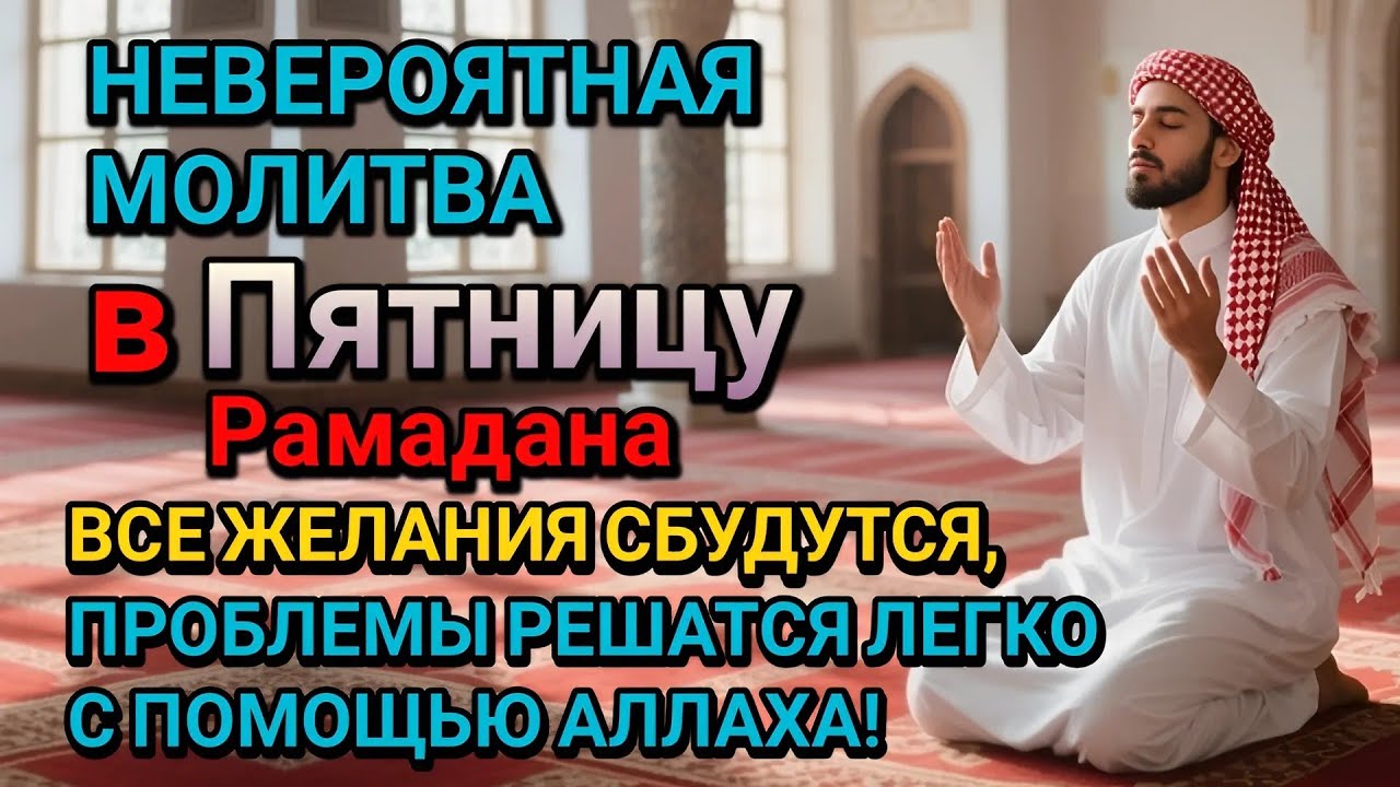 Невероятная молитва в Субботу в месяце Рамадана! Все желания сбудутся, и проблемы исчезнут