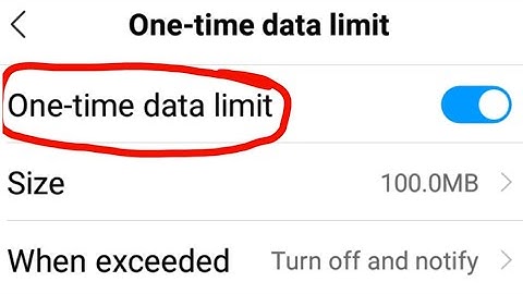 One time data limit || Portable hotspot setting || Redmi note 6 pro