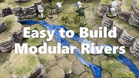 BattleTech Terrain Easy to Build Modular Rivers