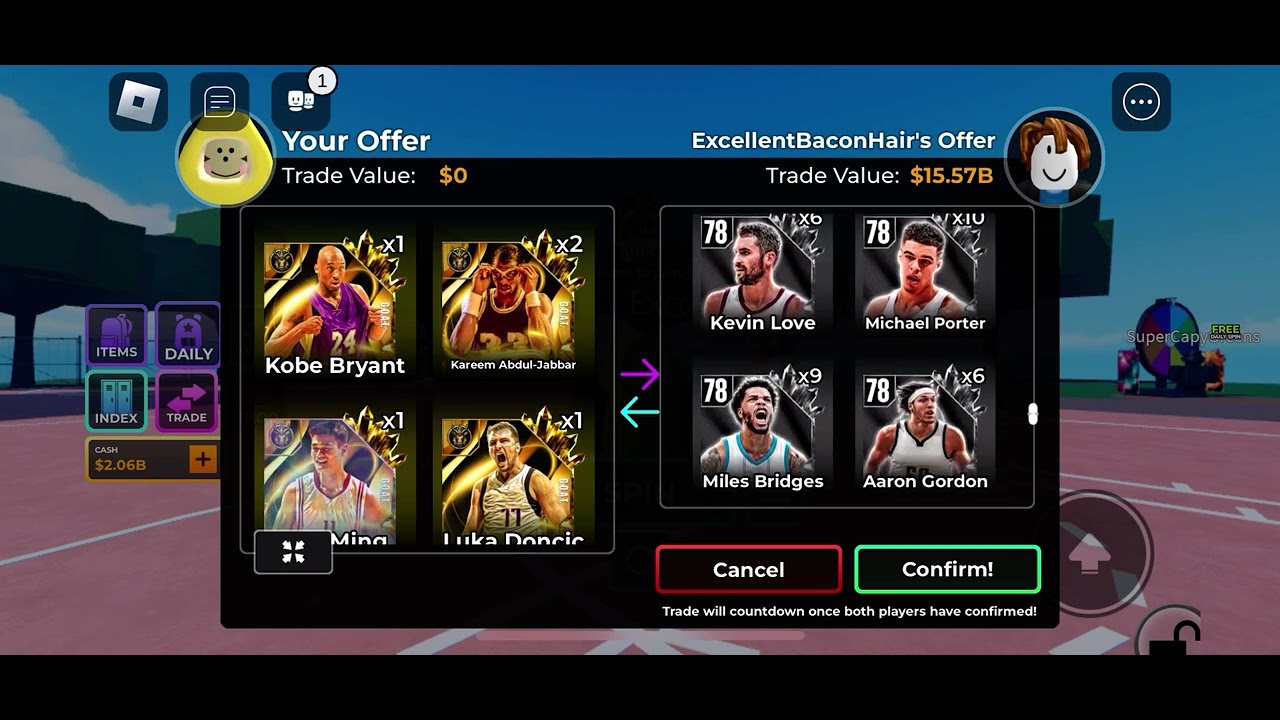 Getting a free inventory in Basketball RNG - YouTube