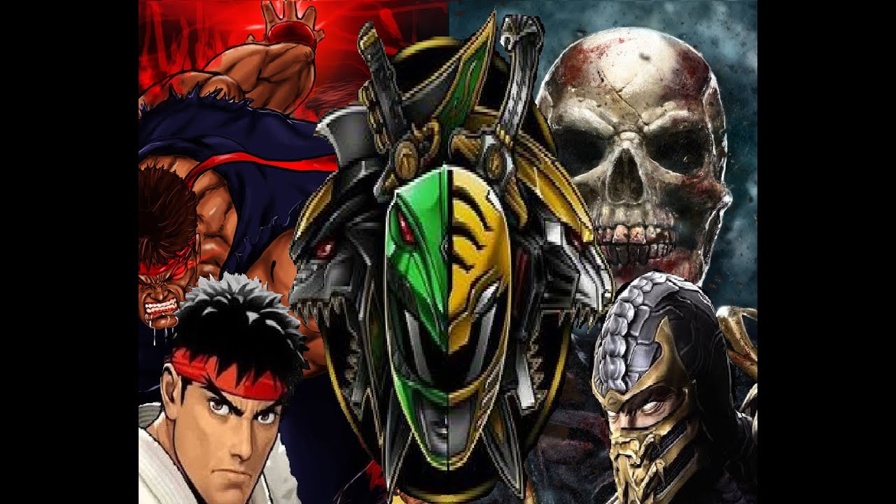 Green Ranger and Scorpion vs Ryu and White Ranger - YouTube