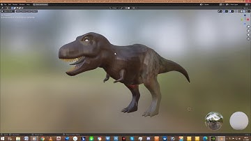 Blender 2 9 Tyrannosaurus Rex Low Poly Texture Practice Part 5.2