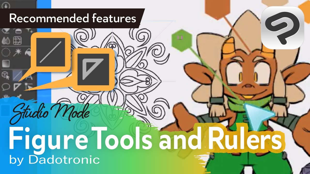 How to Use Figure Tools and Rulers with Dadotronic | Clip Studio Paint ...