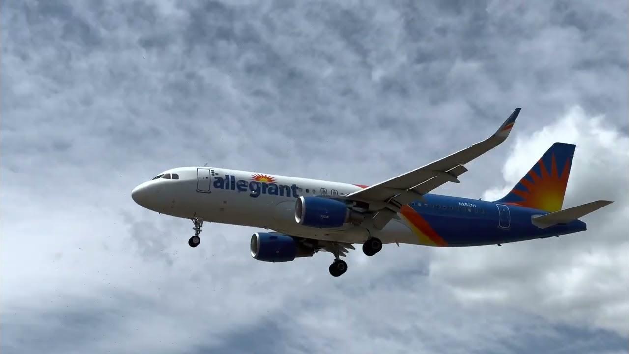 Allegiant airlines g41588 airbus a320 200 n252nv arriving at provo pvu