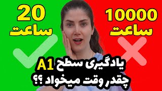 چطوری سطح A1 رو تو 20 ساعت یاد بگیریم؟؟