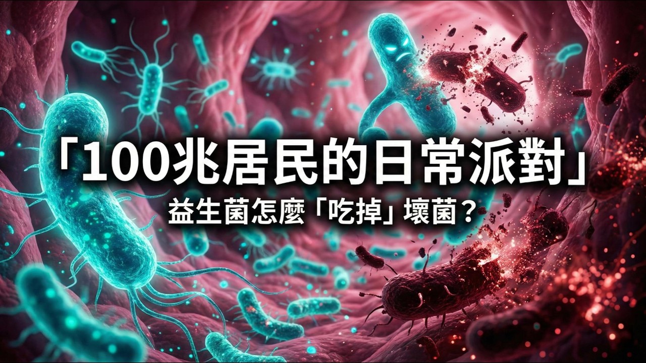 益生菌怎麼吃掉壞菌？100兆腸道居民揭秘