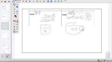 Simplifying Rational Expressions Video