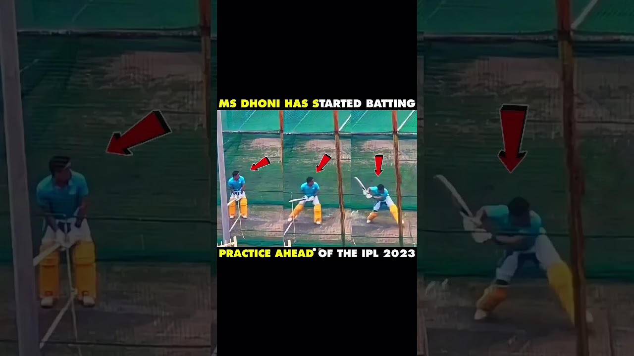 Ms Dhoni Is Back In Nets For IPL 